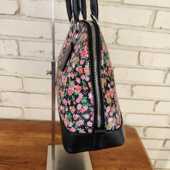 Euc Coach Sierra Posey Mini Floral Multi-Colored Handbag - Picture 4 of 14